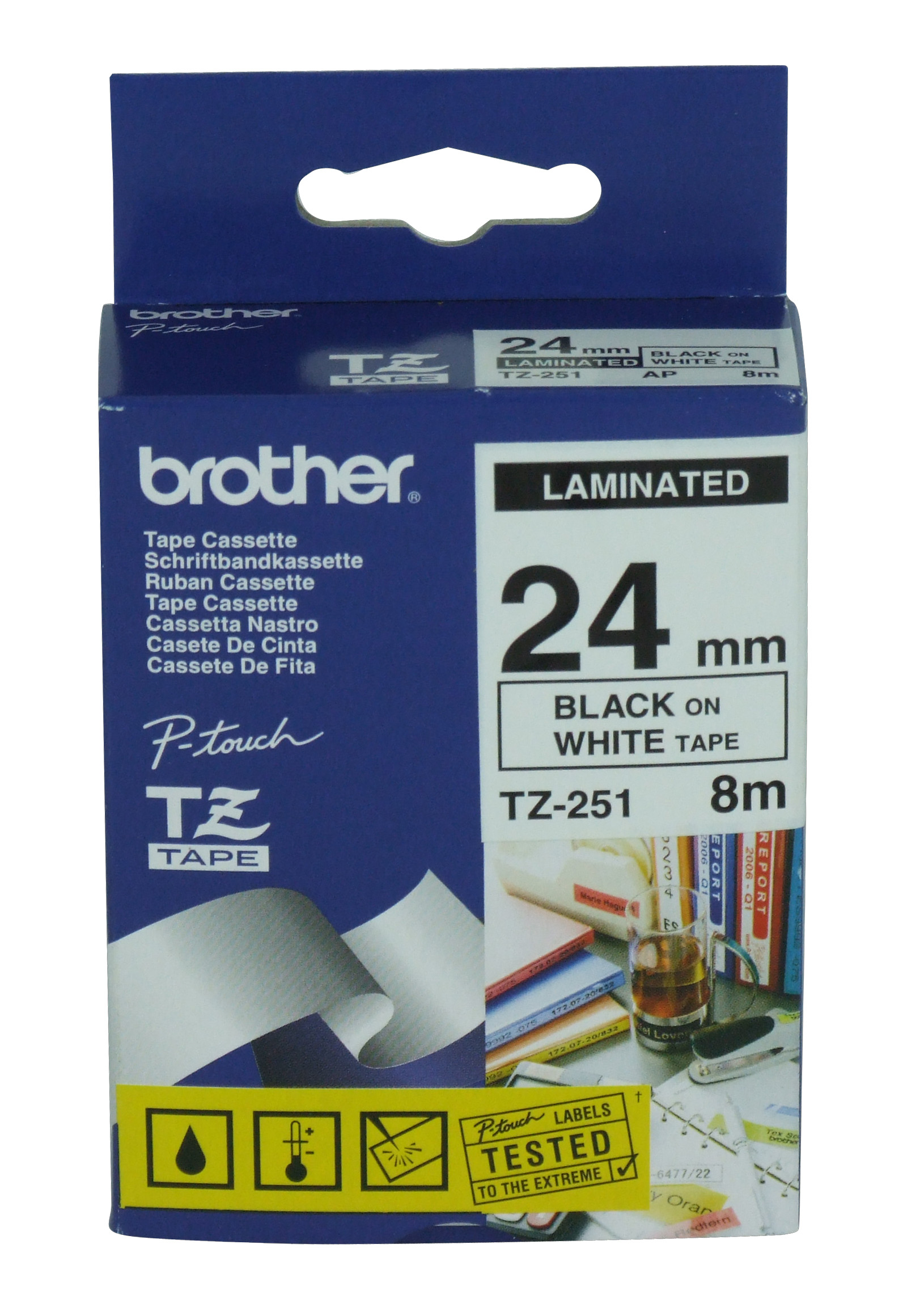 Brother TZ-251 TZ Etiketten erstellendes Band