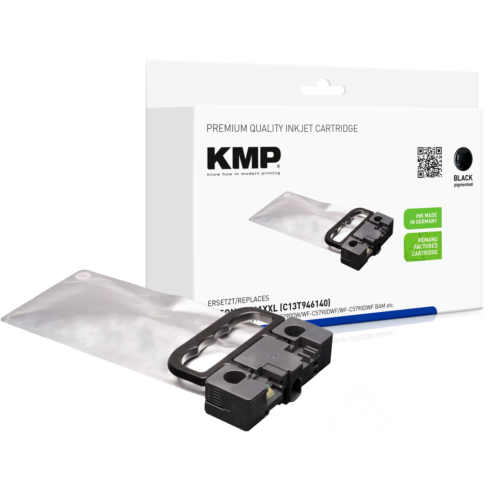 KMP Tintenpatrone schwarz kompatibel mit Epson C13T946140 109400_00
