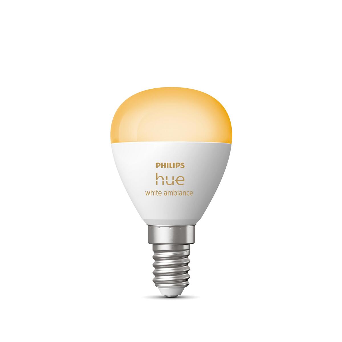 Philips Hue White Amb. E14 Luster Tropfen Einzelpack 470lm