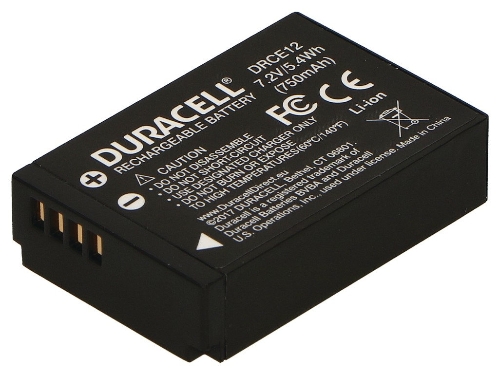 Duracell DRCE12 Kamera-/Camcorder-Akku Lithium-Ion (Li-Ion) 750 mAh