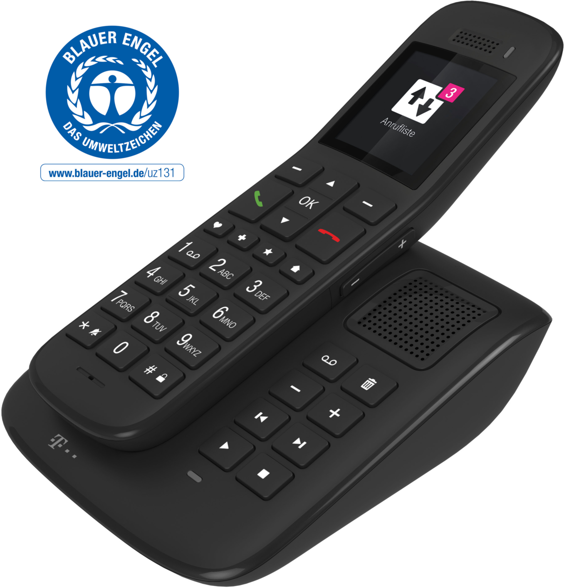 Telekom Sinus A 32 mit Basis und AB ebenholz
