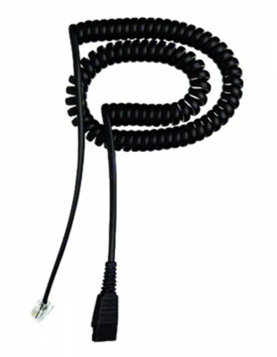 JABRA Kabelunterteil QD auf RJ10 (Lucent/Cisco, 2 m, spiral)