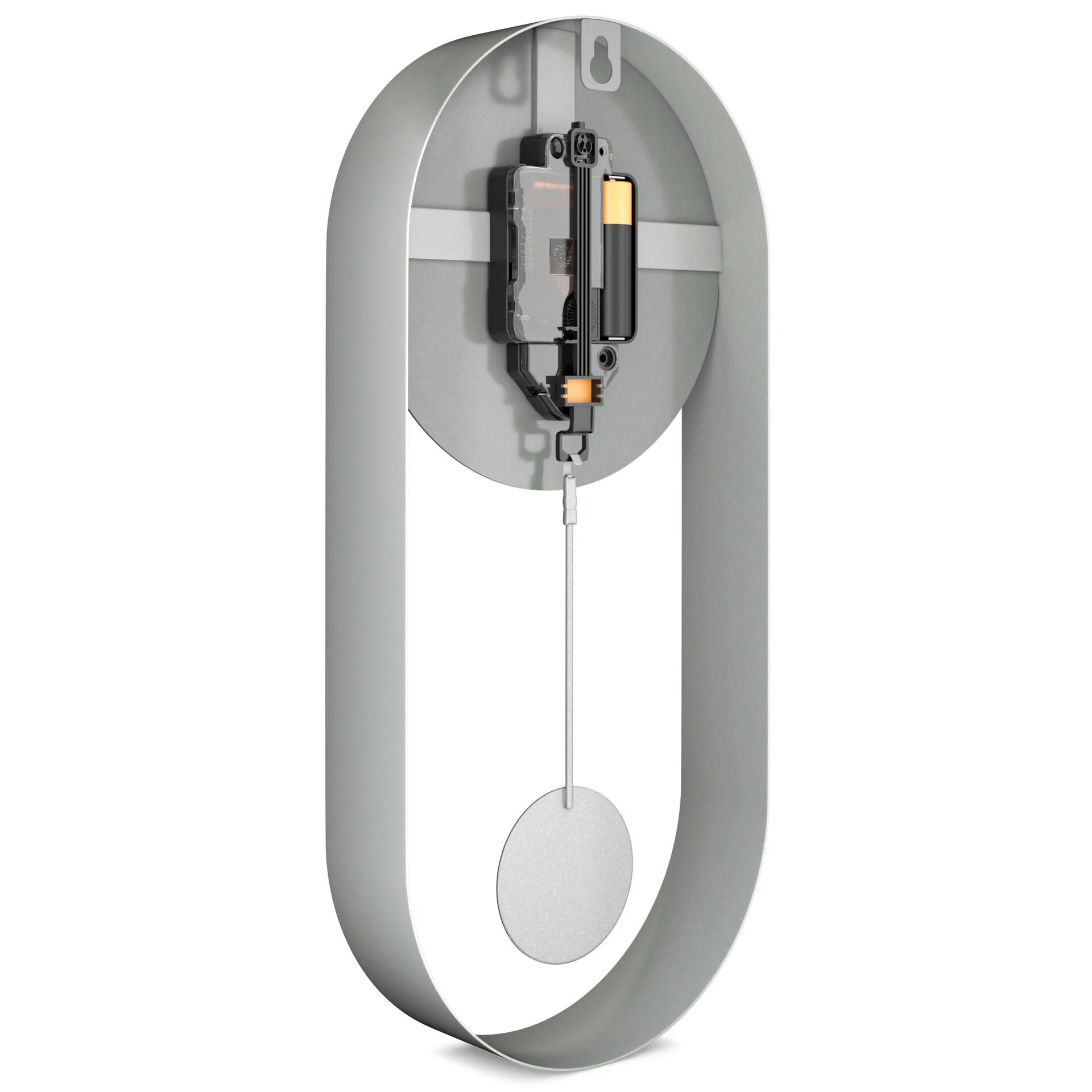 Mebus 12912                 grau Quarz-Pendeluhr 813115_03
