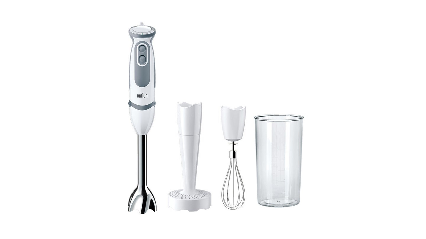 Braun MultiQuick 5 MQ 5207 WH Pürierstab 1000 W Grau, Weiß