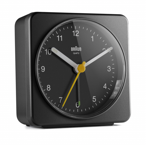 Braun BC 03 B Quarzwecker analog schwarz