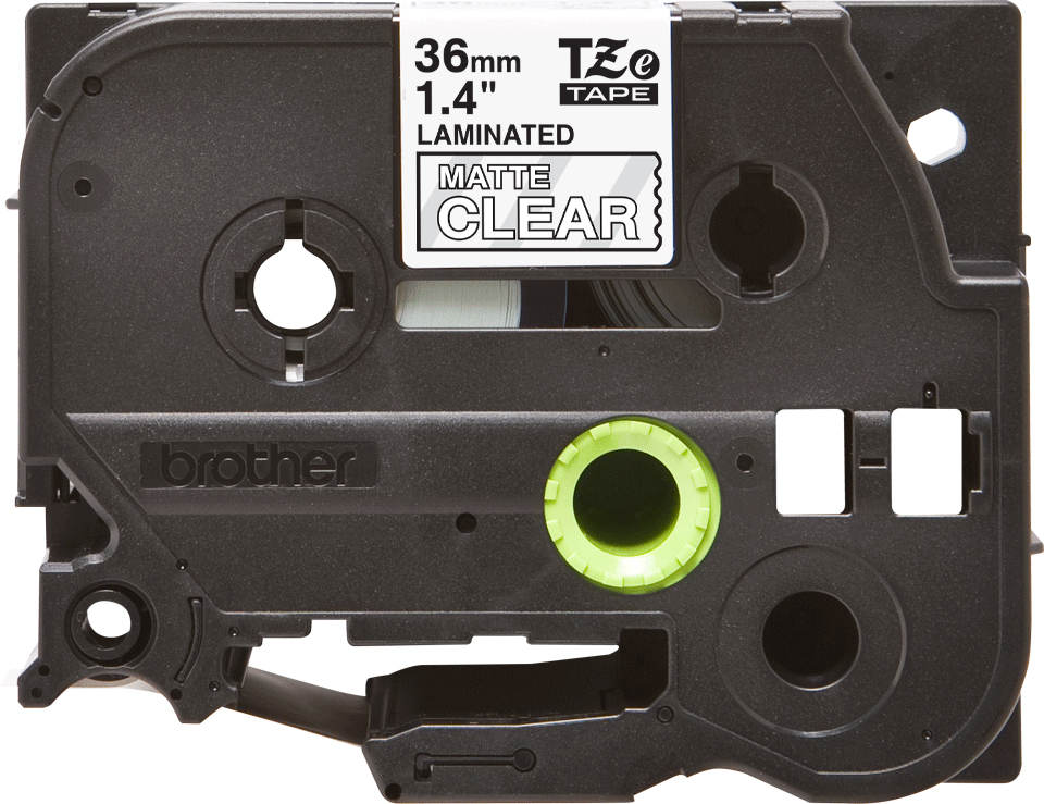 Brother TZe-M65 farblos matt / weiß, 36 mm, 8 m, laminiert