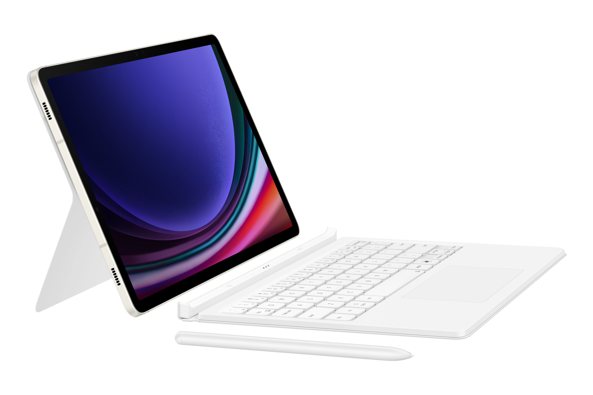 Samsung Book Cover Keyboard für Galaxy Tab S9/9 FE White 4fcbb440362325e605d27eacd17ab0fdbbc49eb5