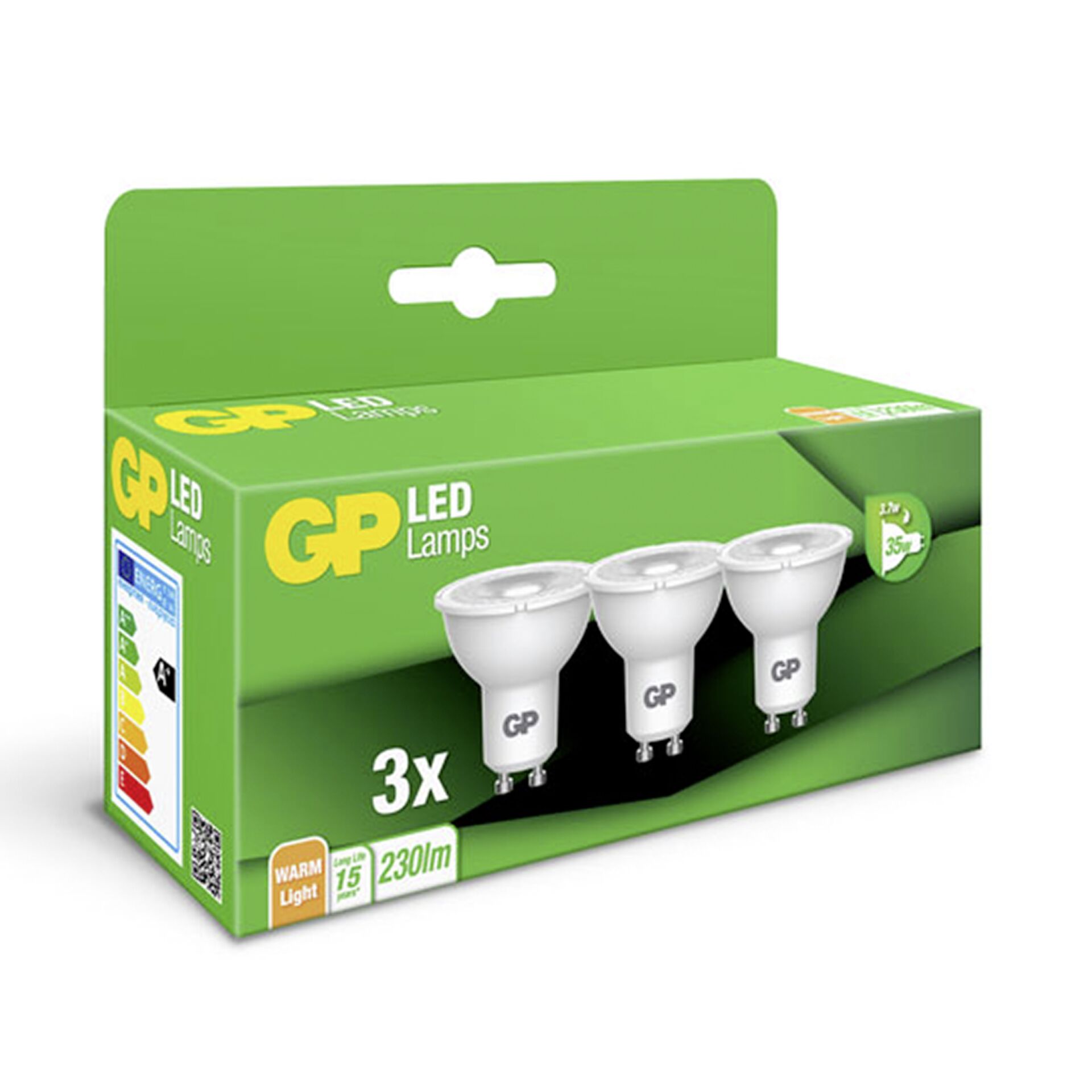 1x3 GP Lighting LED Reflektor GU10 3,1W (35W Ersatz) GP 087427 587204_02