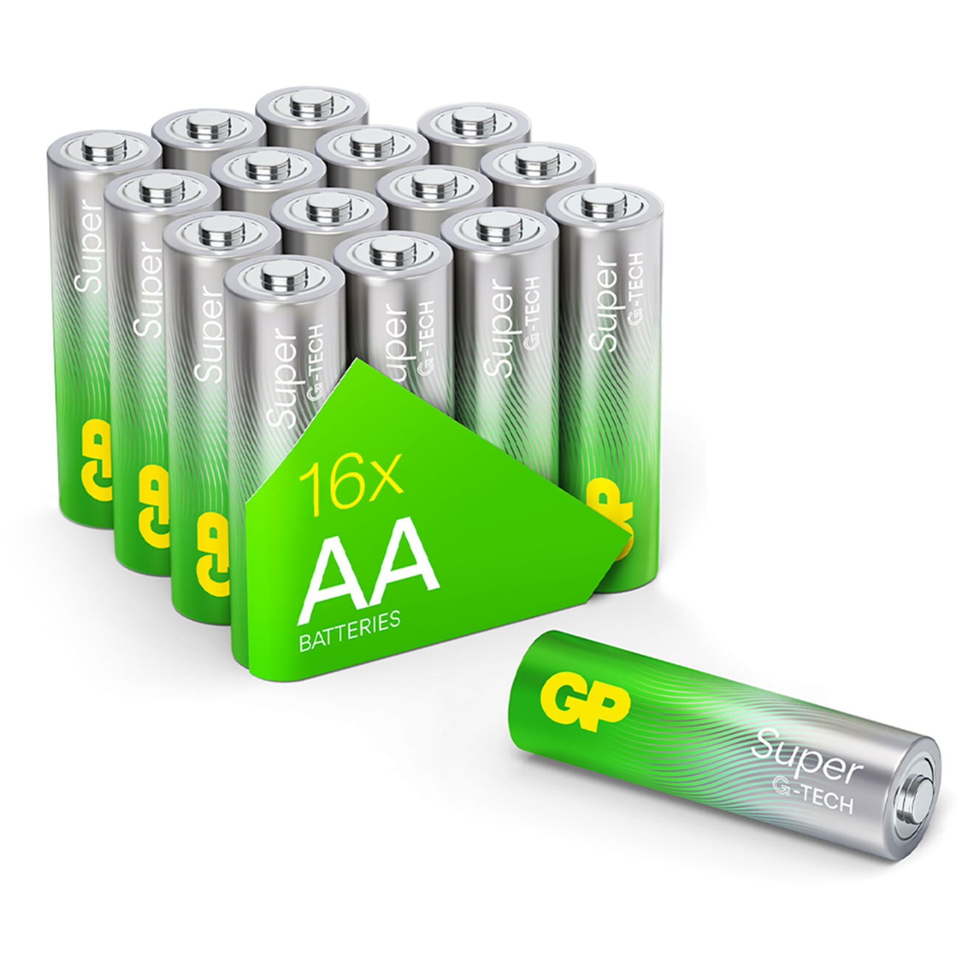 1x16 GP Super Alkaline 1,5V AA Mignon LR06 Rel.03015AETA-S16 824644_00