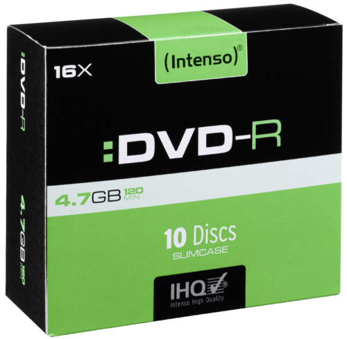 1x10 Intenso DVD-R 4,7GB