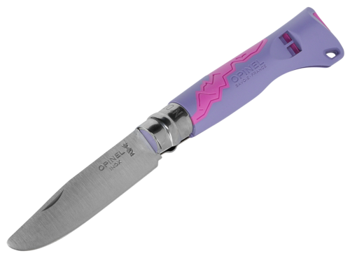 Opinel Outdoor Junior No. 07 Taschenmesser mit Pfeife lila