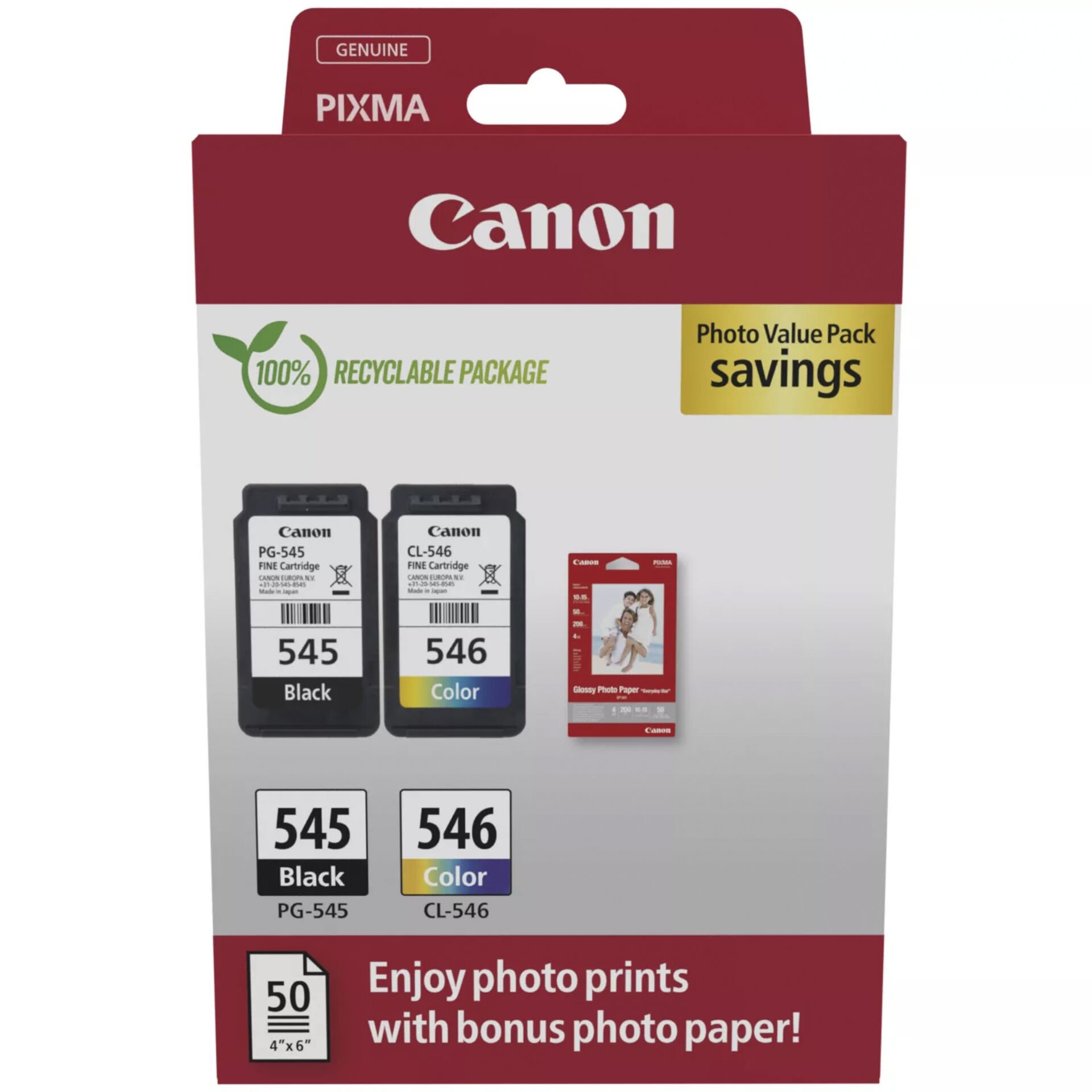 Canon PG-545 / CL-546 Photo Value Pack 826884_00