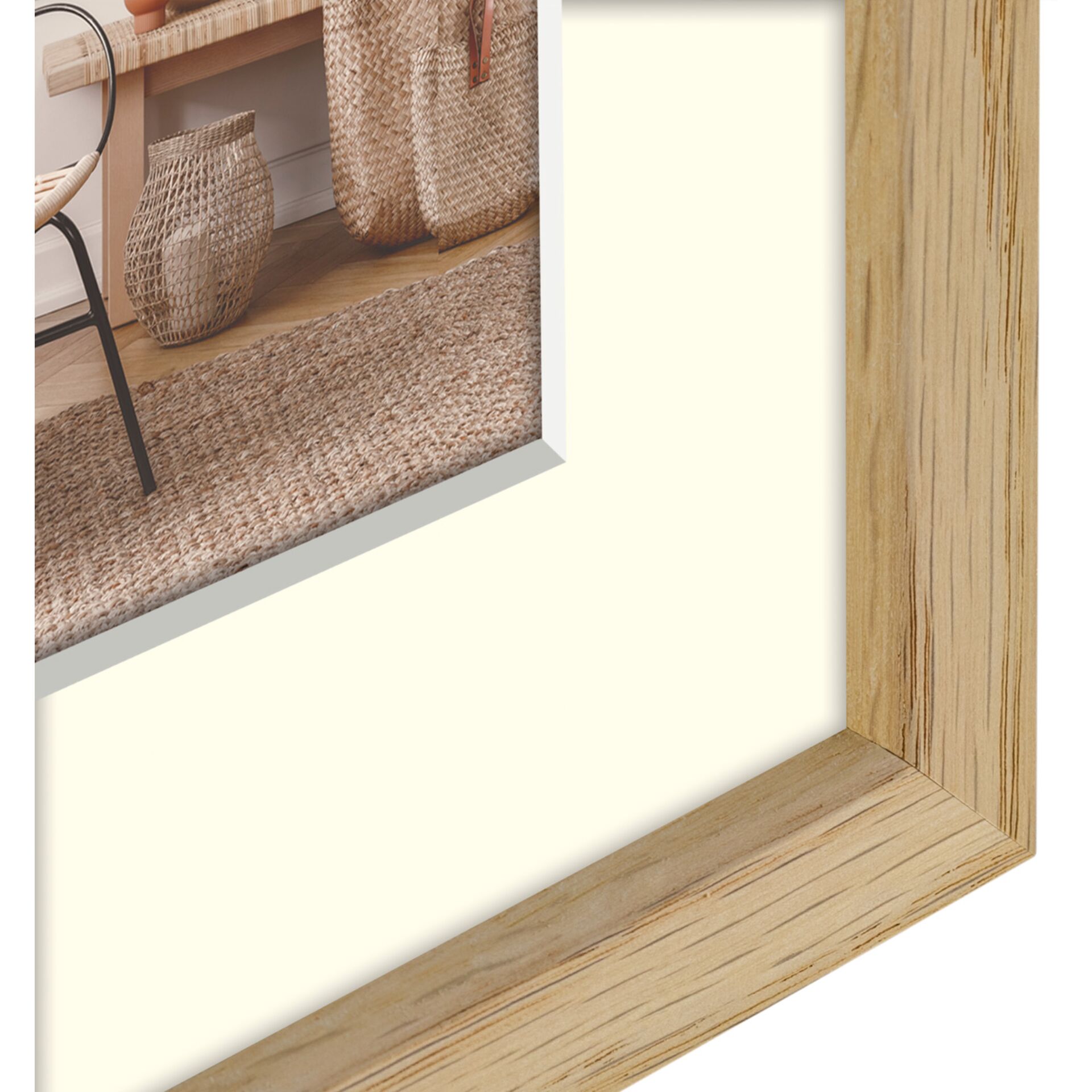 ZEP Malmo natural    20x30/30x40 Holz mit Passepartout     V4534N 804484_02
