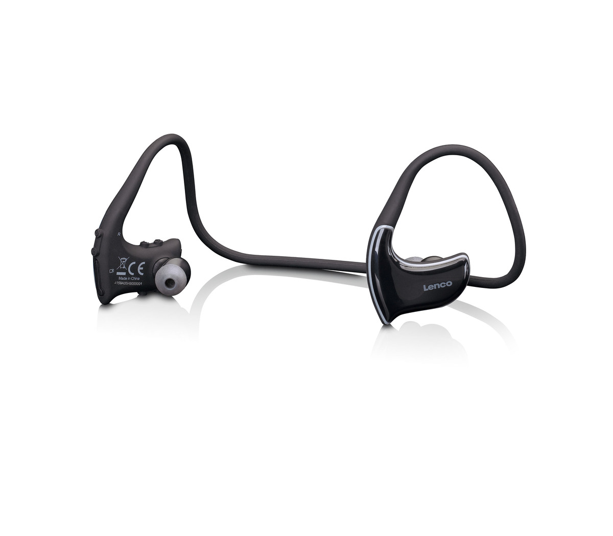 Lenco BTX-750BK Wasserdichtes Bluetooth-Headset -Schwarz-