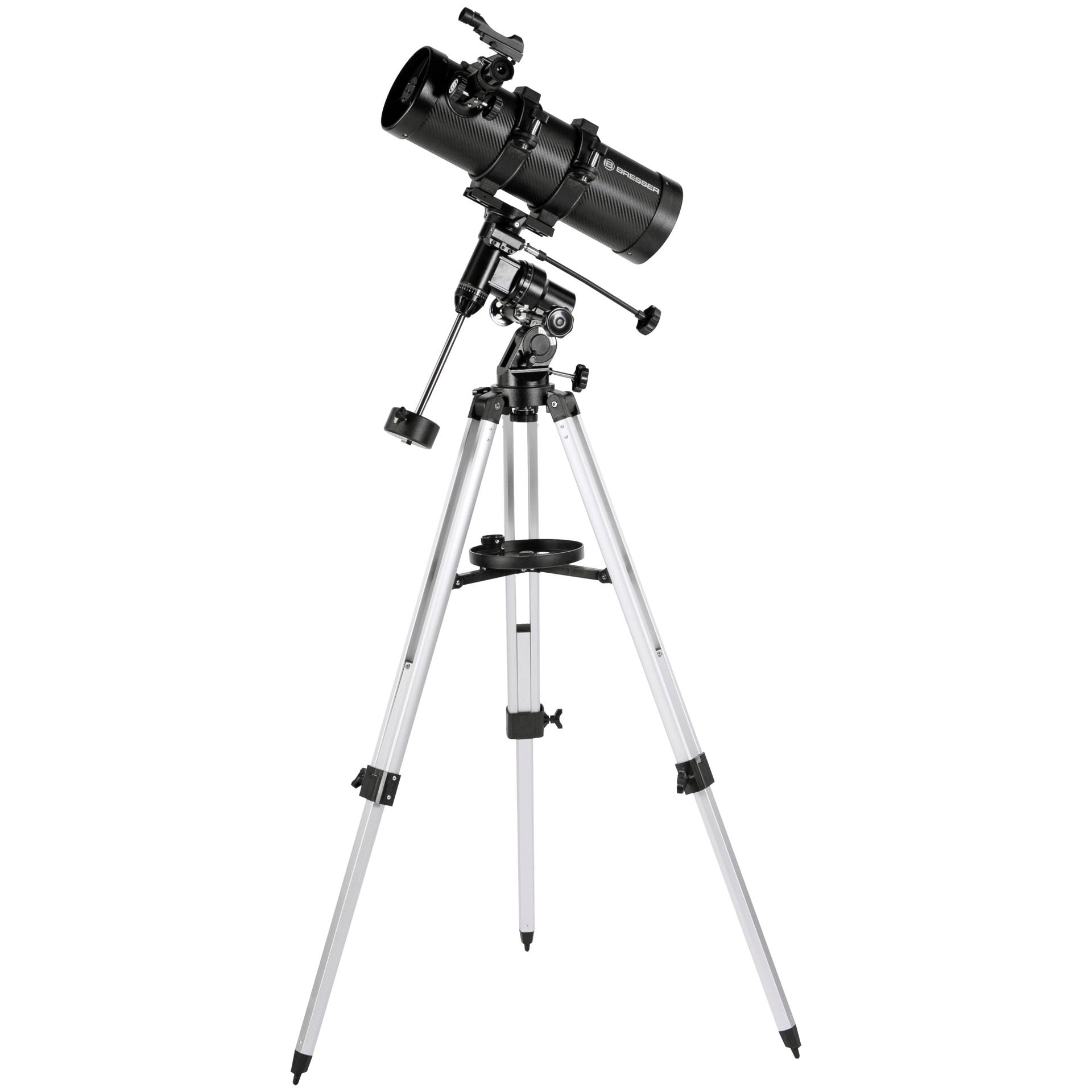 Bresser Pluto 114/500 EQ Spiegelteleskop carbon design
