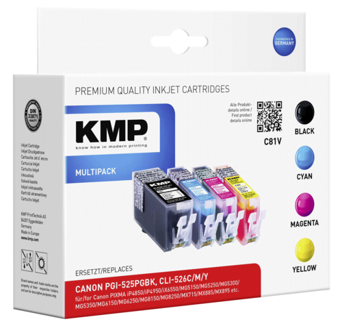 KMP C81V Promo Pack BK/C/M/Y