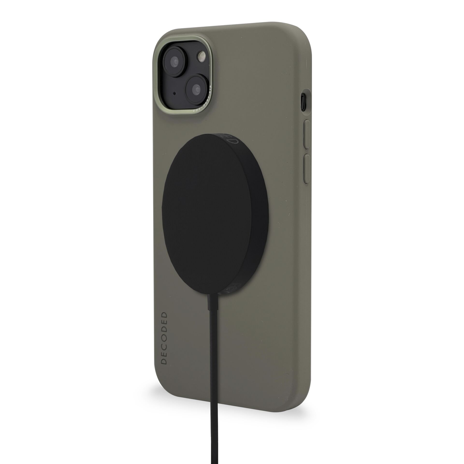Decoded AntiMicrobial Silicone Backcover iPhone 14 Plus Olive