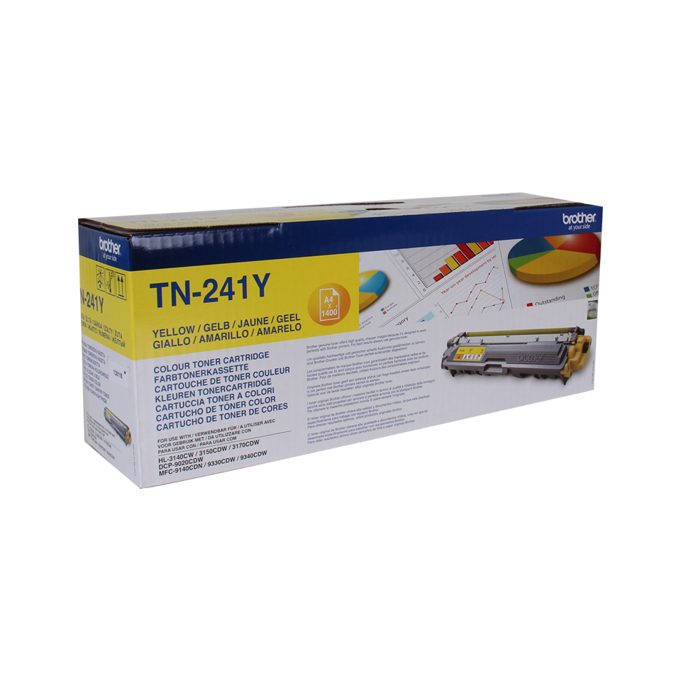 Brother TN-241Y Laserpatrone 1400Seiten Gelb Lasertoner / Patrone