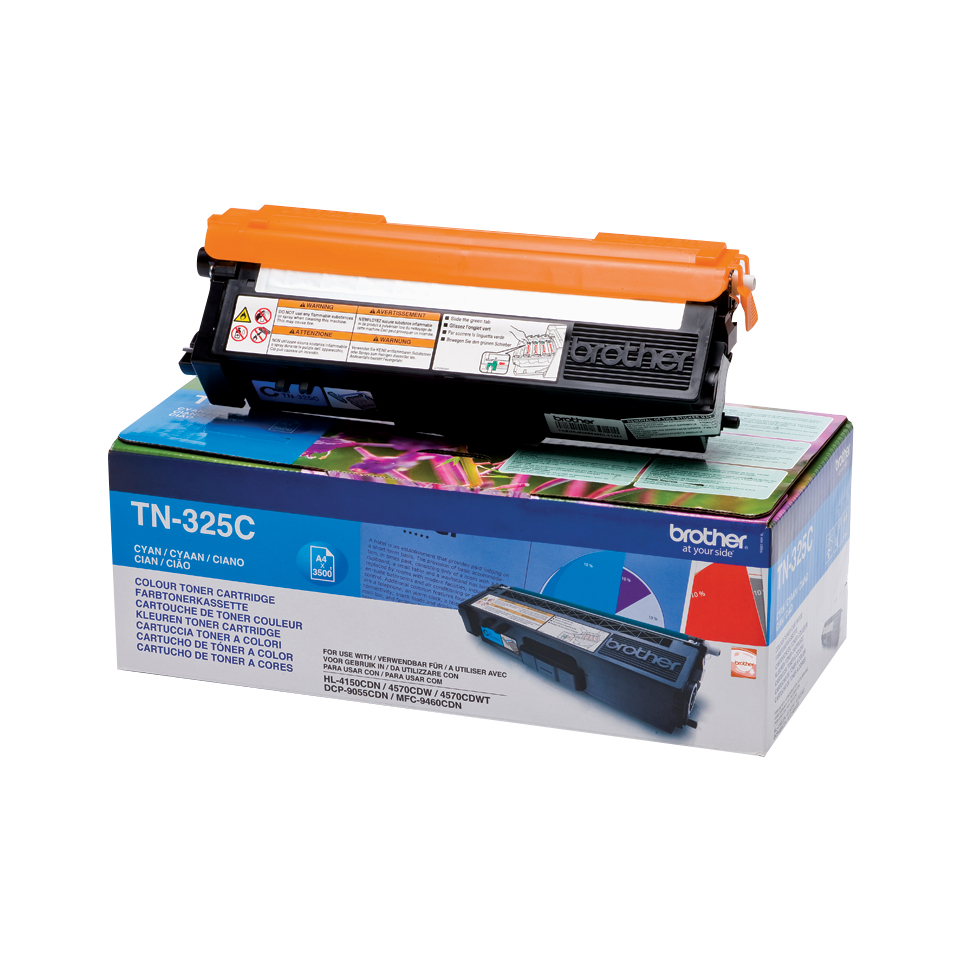 Brother TN-325C Laserpatrone 3500Seiten Cyan Lasertoner / Patrone