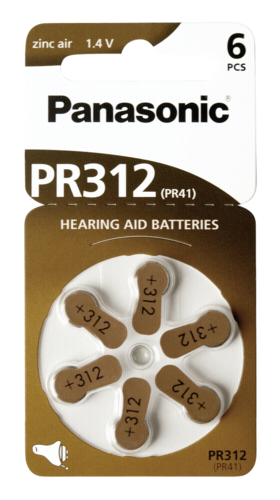 Panasonic PR 312 Hörgerätezellen