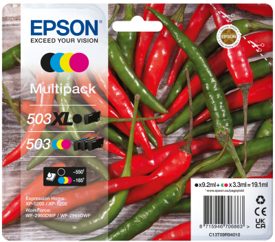 Epson Tintenpatronen Multipack 503XL -4 Farben- 4c45bb19156b8c0e5e0c737b5761c489