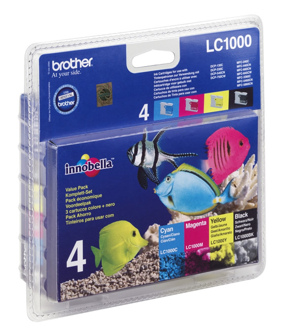 Brother LC-1000 Original Schwarz, Cyan, Magenta, Gelb