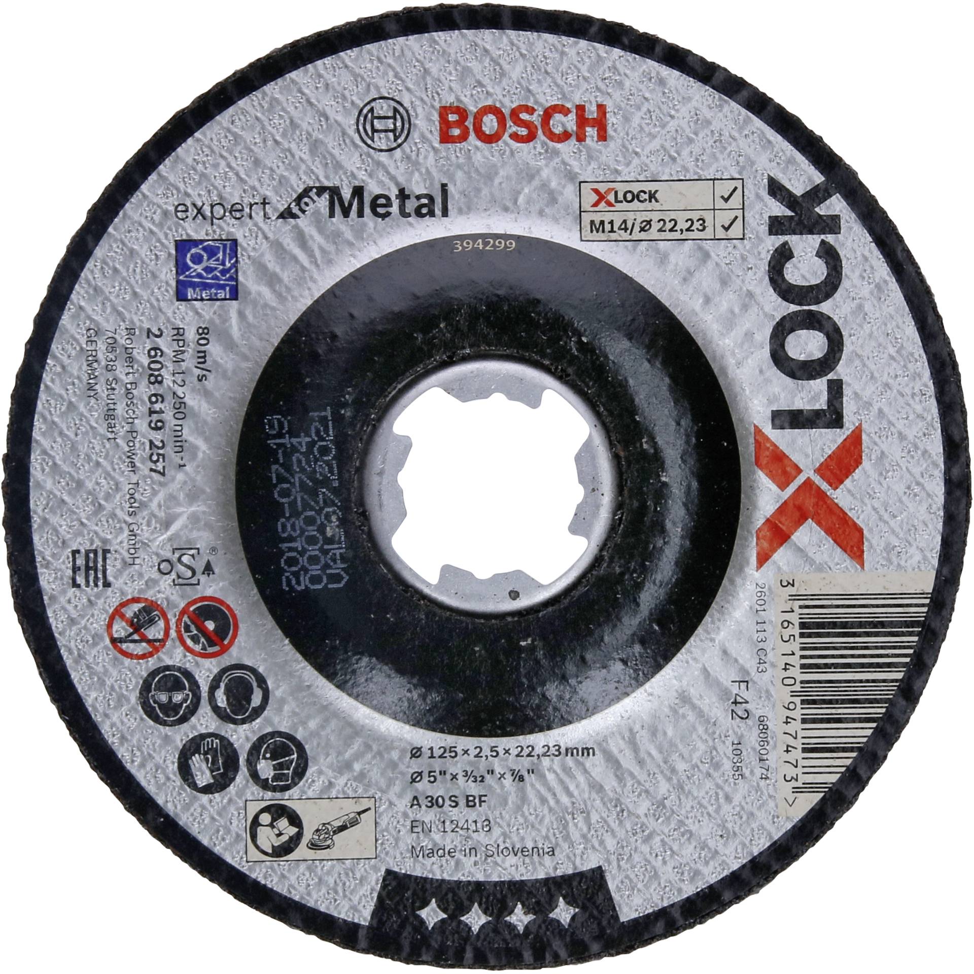 Bosch X-LOCK Trennsch.125X2,5mm EfM gekröpft 476247_00