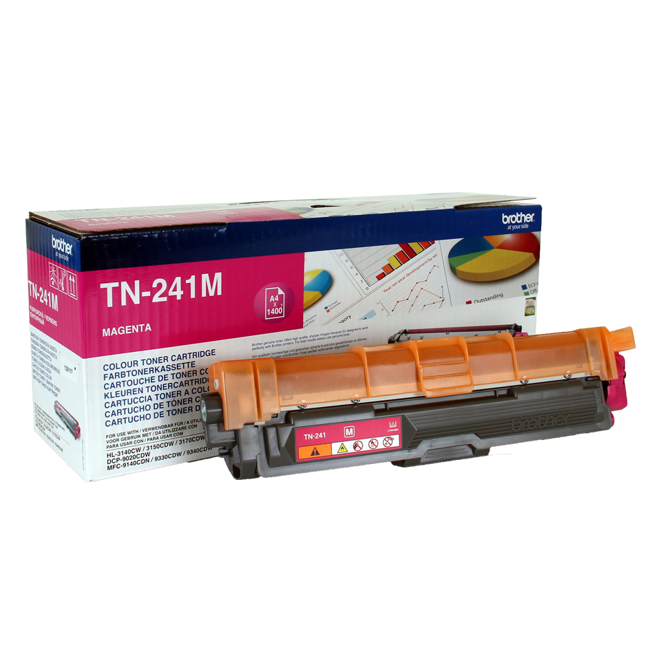 Brother TN-241M Laserpatrone 1400Seiten Magenta Lasertoner / Patrone