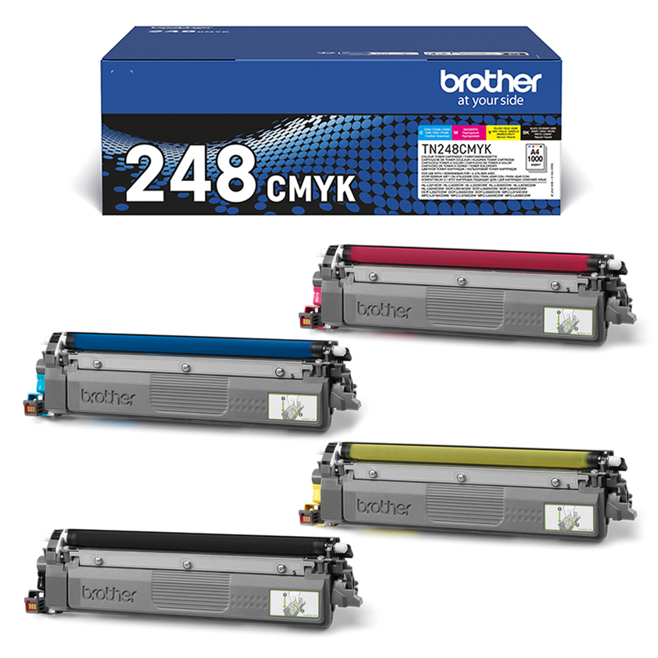 Brother TN-248 CMYK Toner Value Pack d8de601d881f225c72d93a7d0cc67532