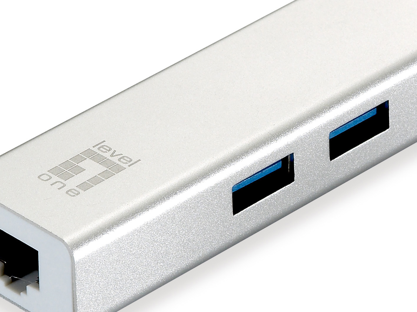 LevelOne Gigabit USB-C Netzwerkadapter mit USB Hub