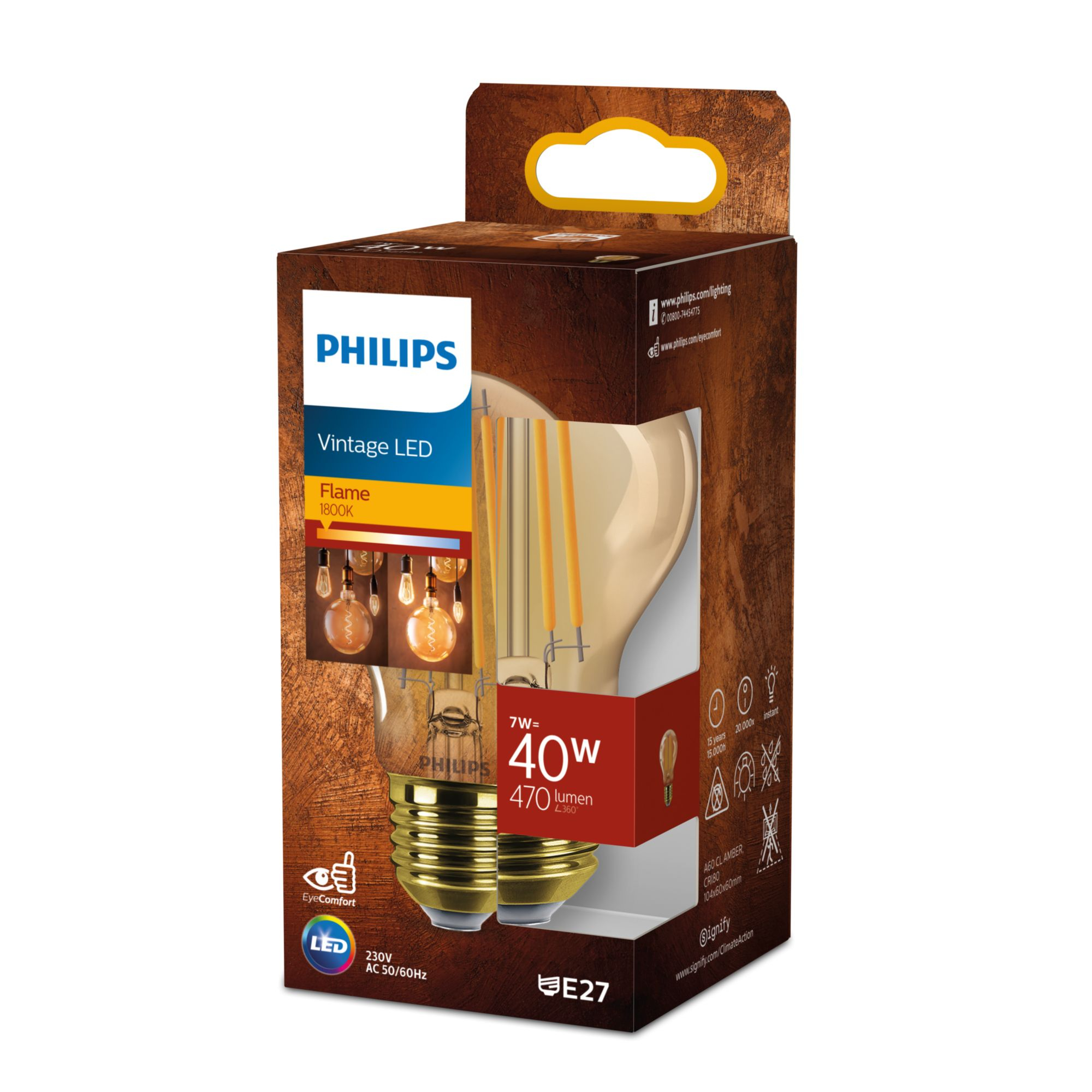 Philips LED classic Dekolampe Gold 40W E27 warmweiß Birne 4d7ca6f1998dd2607739928e2ed4db05