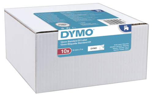 "1x10 Dymo D1 Schriftband 12mmx7m"