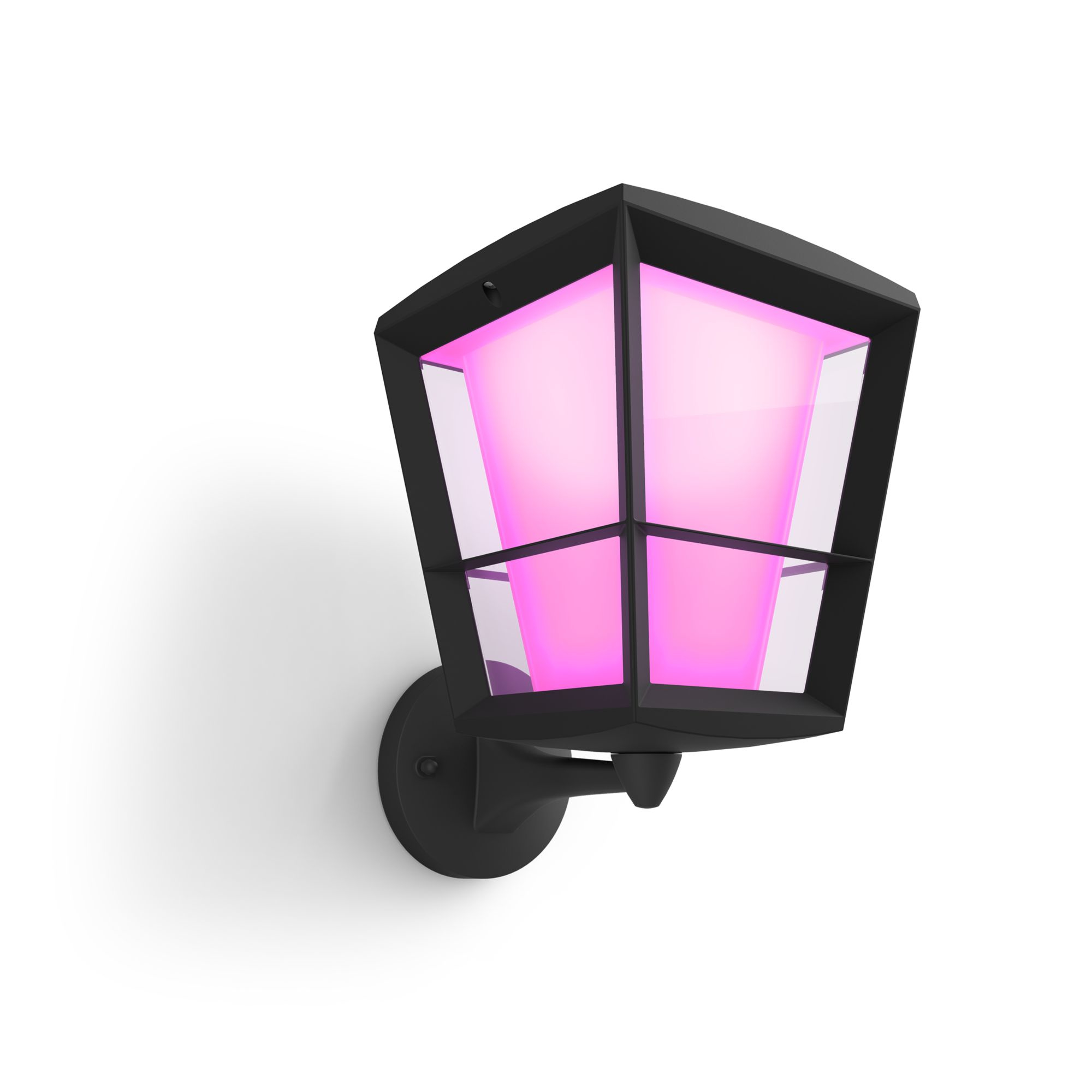 Philips HUE Econic LED Wandleuchte, Laterne, stehend, schwarz