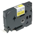 Brother Gloss Laminated Labelling Tape - 36mm, Black/Yellow TZ Etiketten erstellendes Band