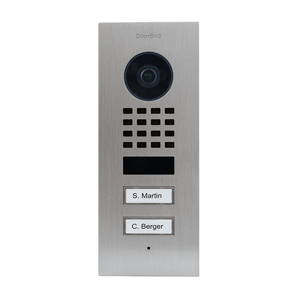 DoorBird D1102V IP Video Türstation V2A Edelstahl 2 Ruftasten