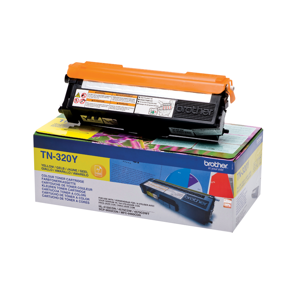 Brother TN-320Y Lasertoner 1500Seiten Gelb Lasertoner / Patrone