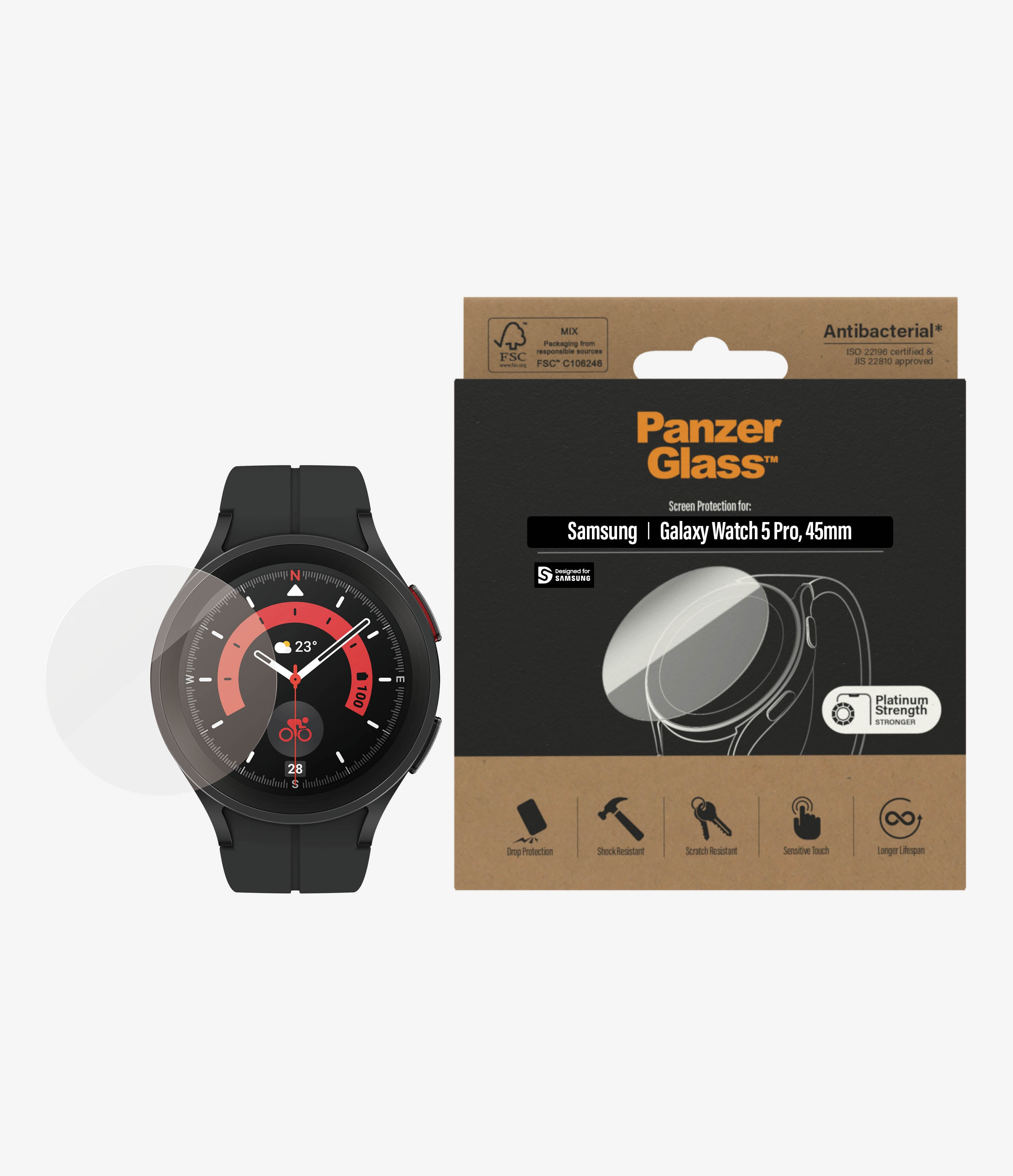 PanzerGlass Samsung Galaxy Watch 5 Pro 45mm | SP Glass 101635210_7453371004