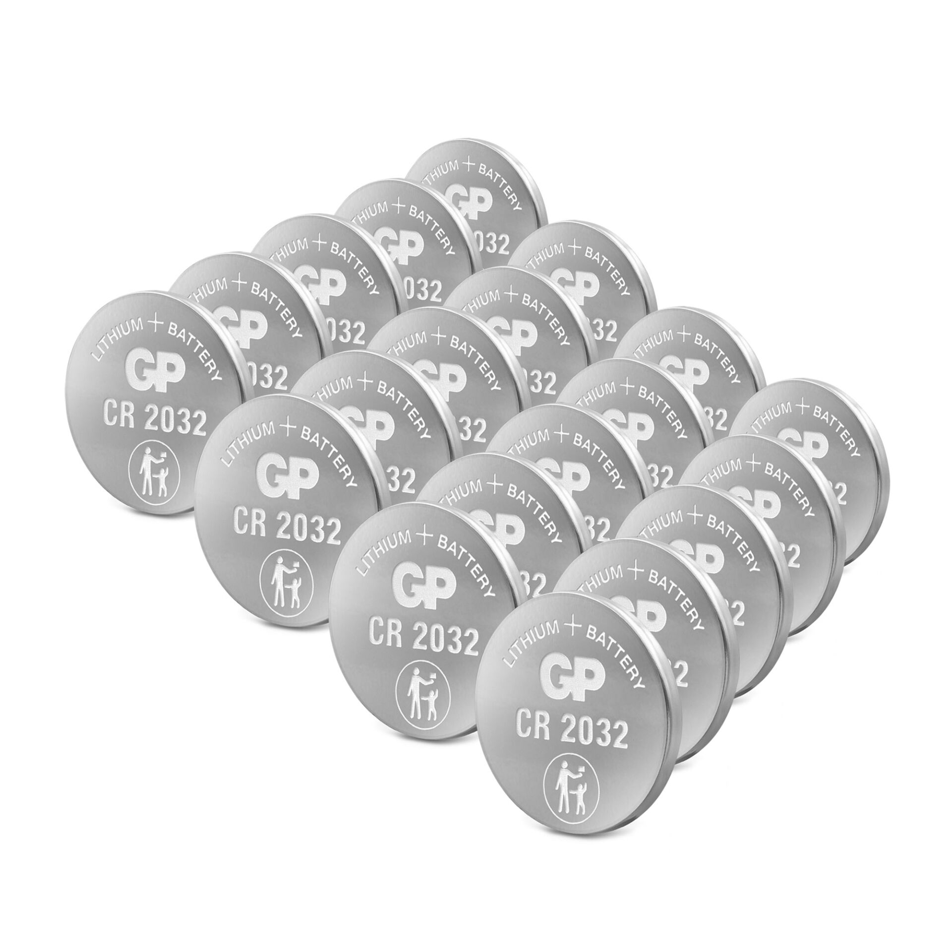 1x20 GP CR 2032 Lithium 3V 20 Stück Knopfzellen  0602032C20