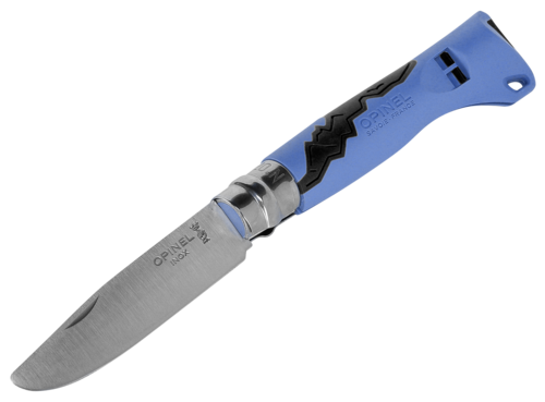Opinel Outdoor Junior No. 07 Taschenmesser mit Pfeife rot