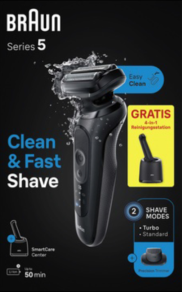 Braun Series 5 52-N7200cc + gratis cc 5e034014ea2ba3e8907b166a2c40e8d35b4d1fd2