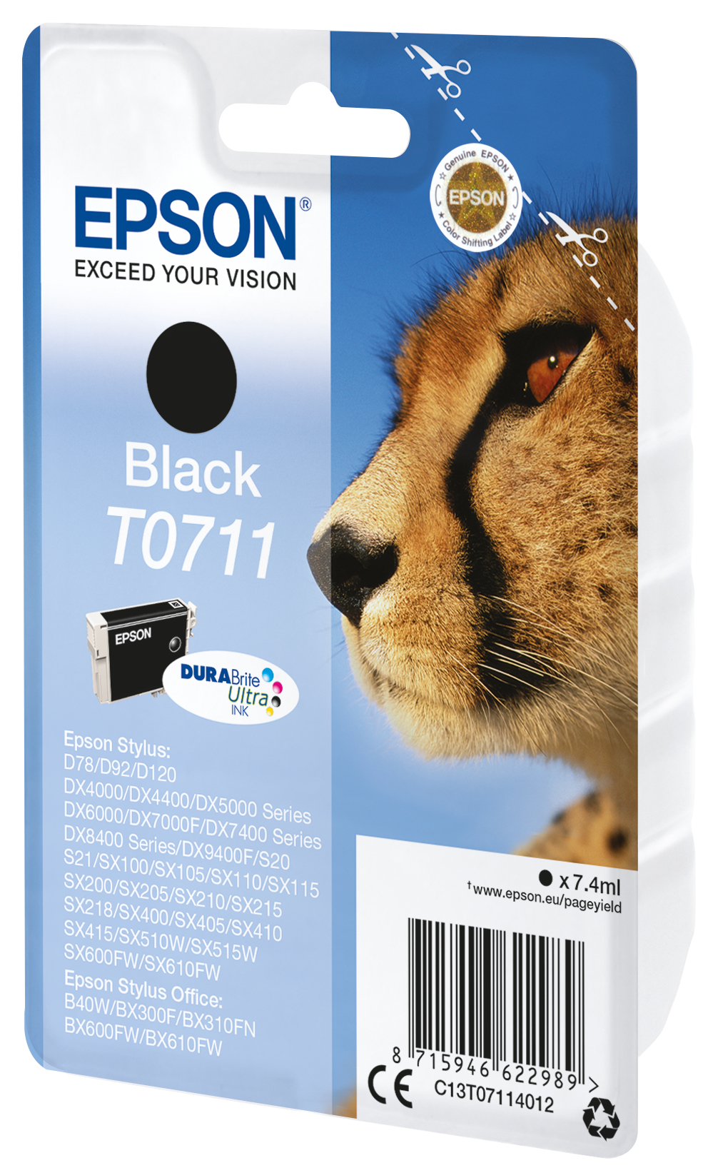 Epson Tintenpatrone T0711 Schwarz -7 ml- 33622386_0235097764