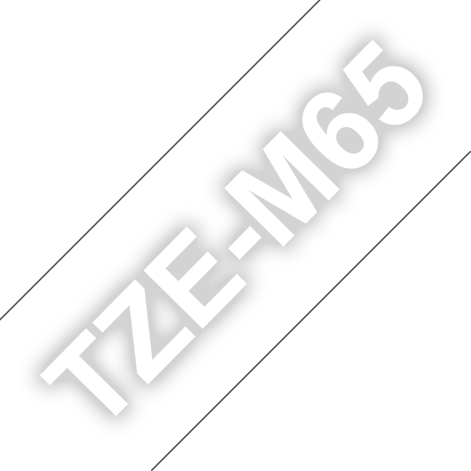 Brother TZe-M65 farblos matt / weiß, 36 mm, 8 m, laminiert 80507996_0626527421