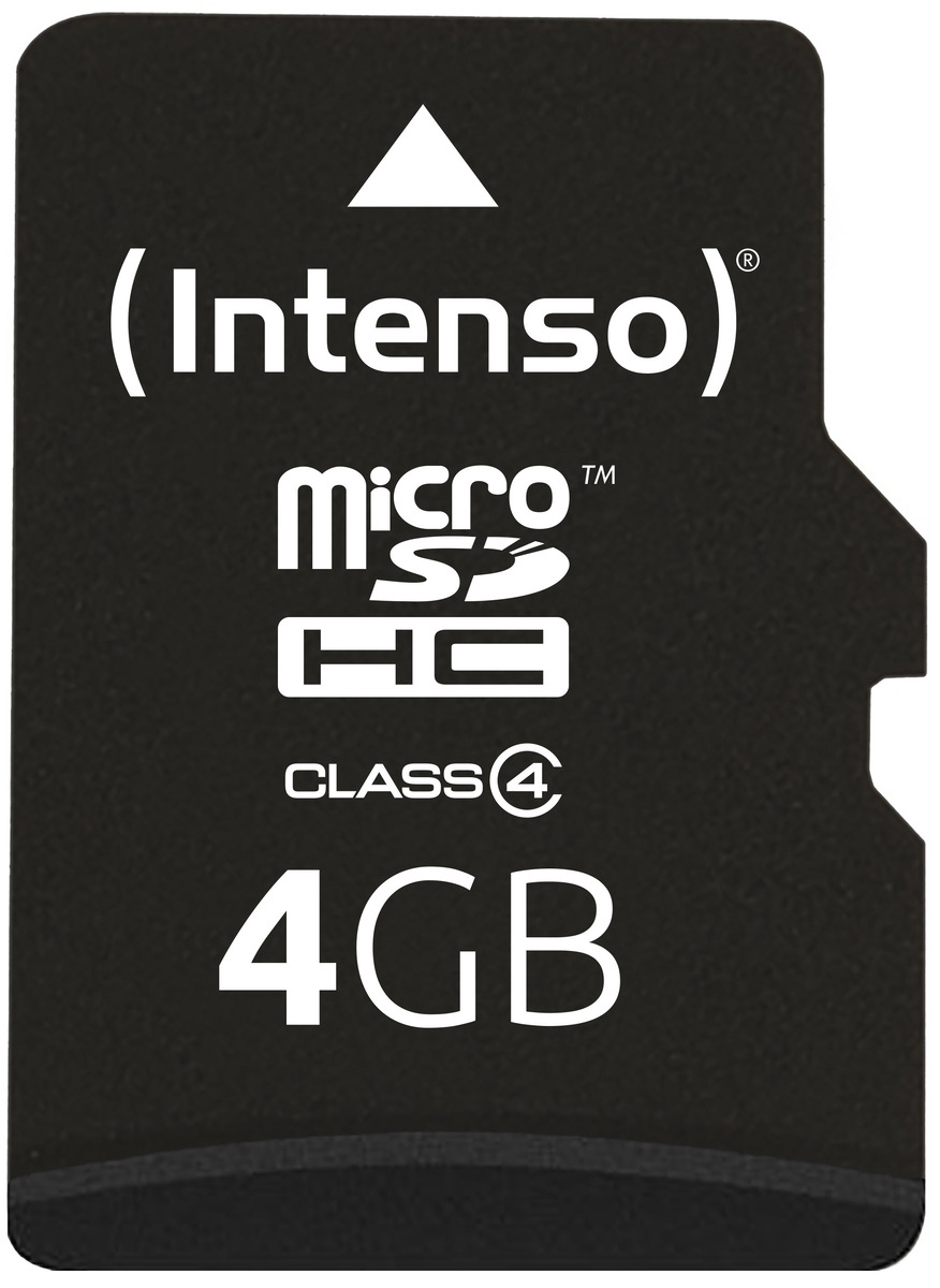 Intenso 4GB microSDHC Class 4 + SD-Adapter