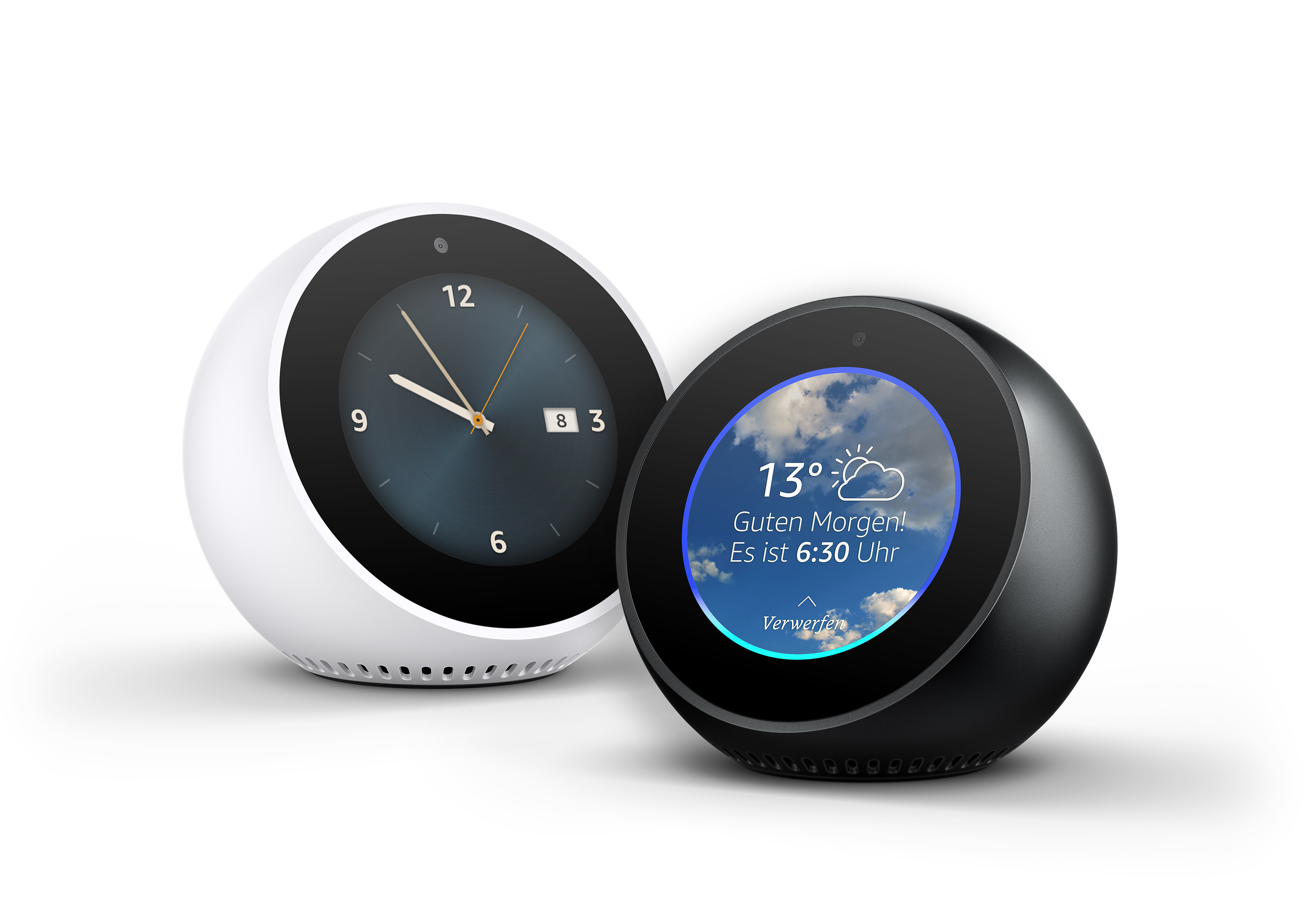 Amazon Echo Spot schwarz Smart Home Hub mit Bildschirm