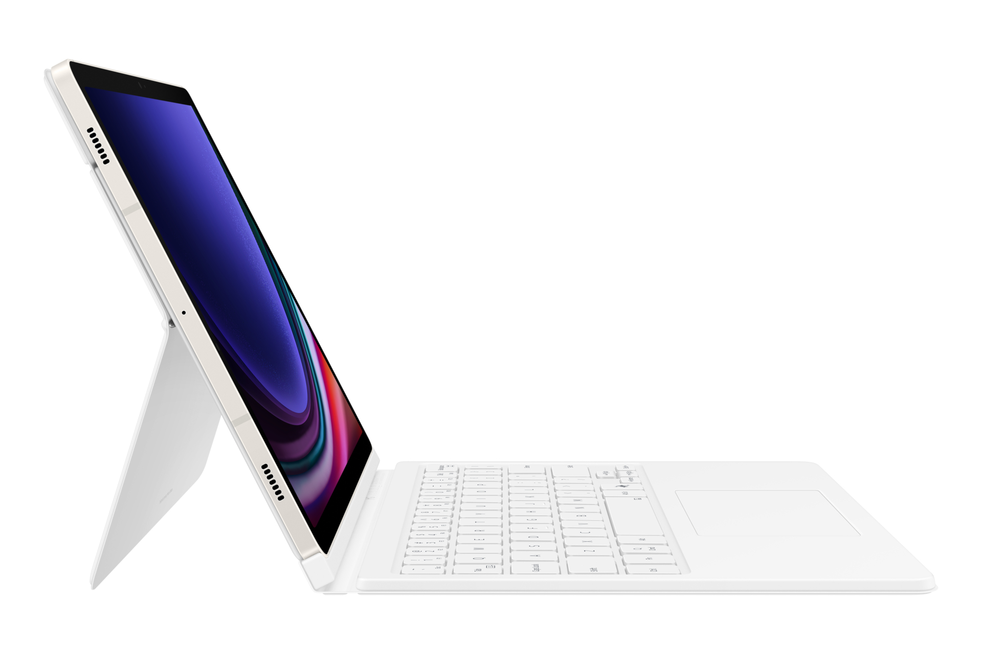 Samsung Book Cover Keyboard für Galaxy Tab S9/9 FE White 03fb7b64dd424a886432297c84e7b545cad19c3e
