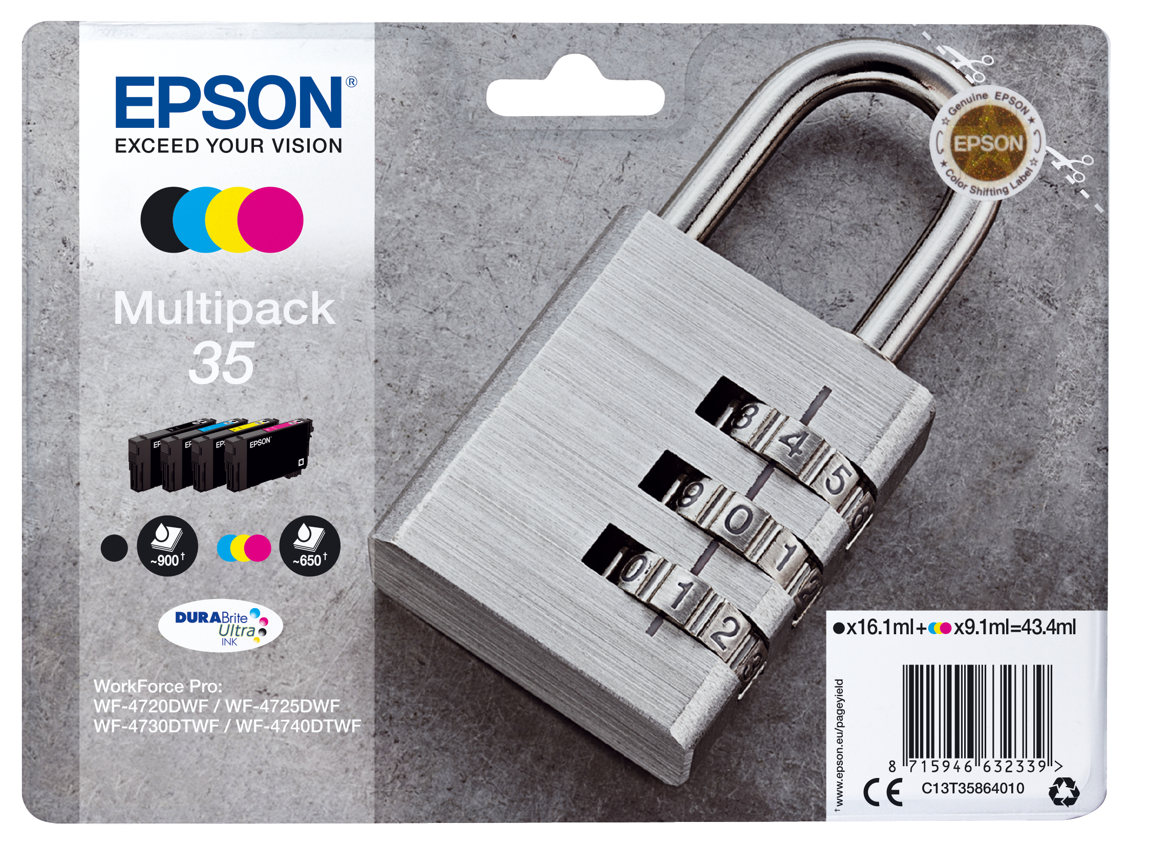 Epson Tintenpatronen Multipack 35 -4 Farben- 36132243_9009092980