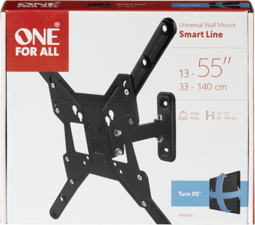 One for All TV Wandhalterung 55 Smart Turn 90