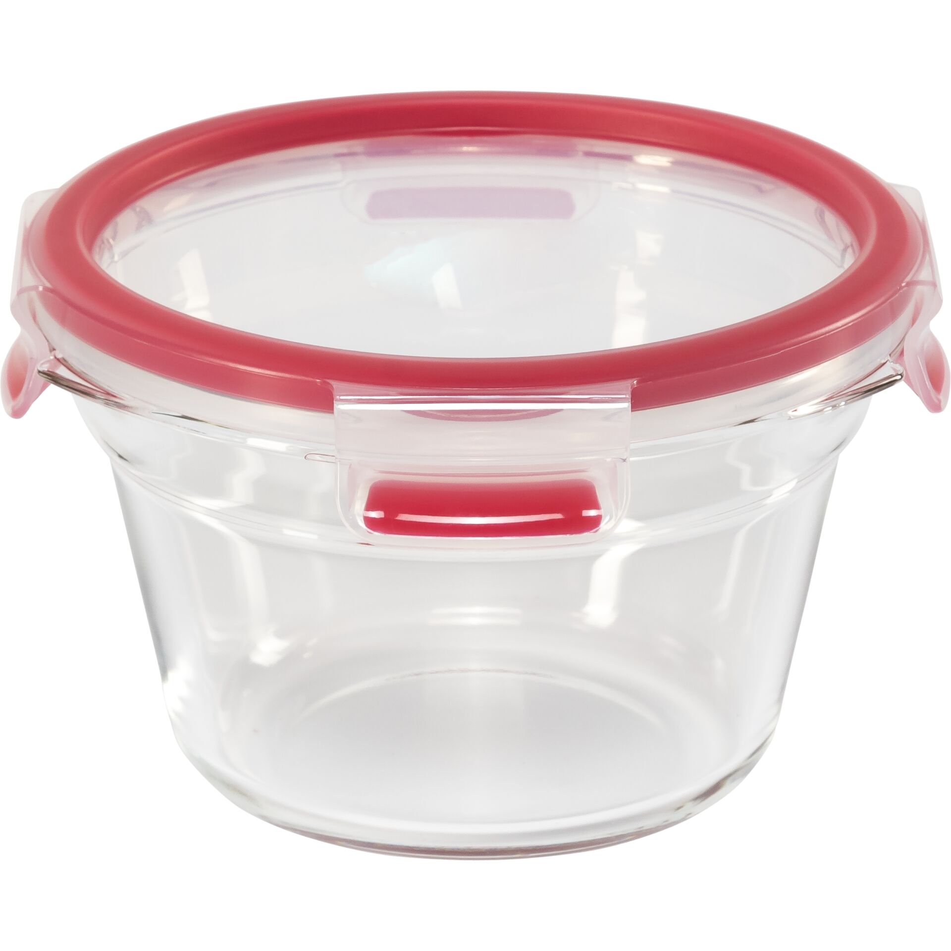 Emsa Clip&Close Glass Vorratsdose 900 ml Glas Rot 811393_00