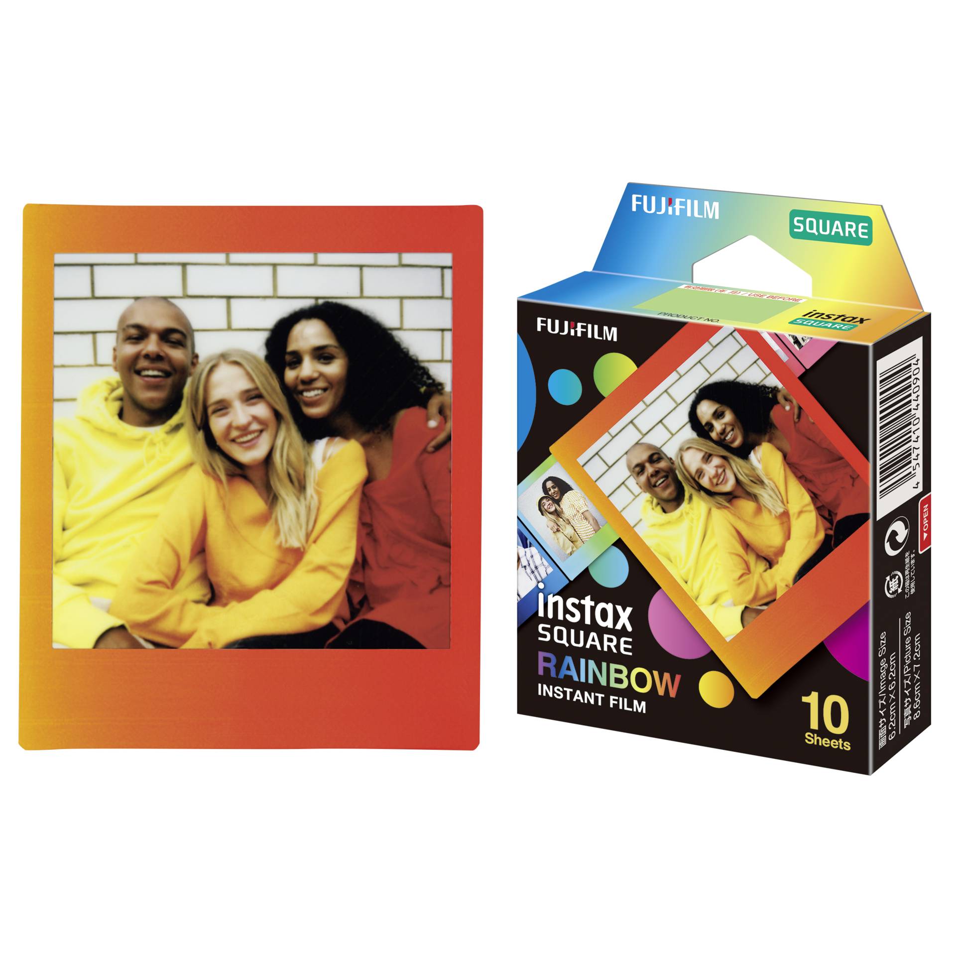 1 Fujifilm instax Square Film Rainbow