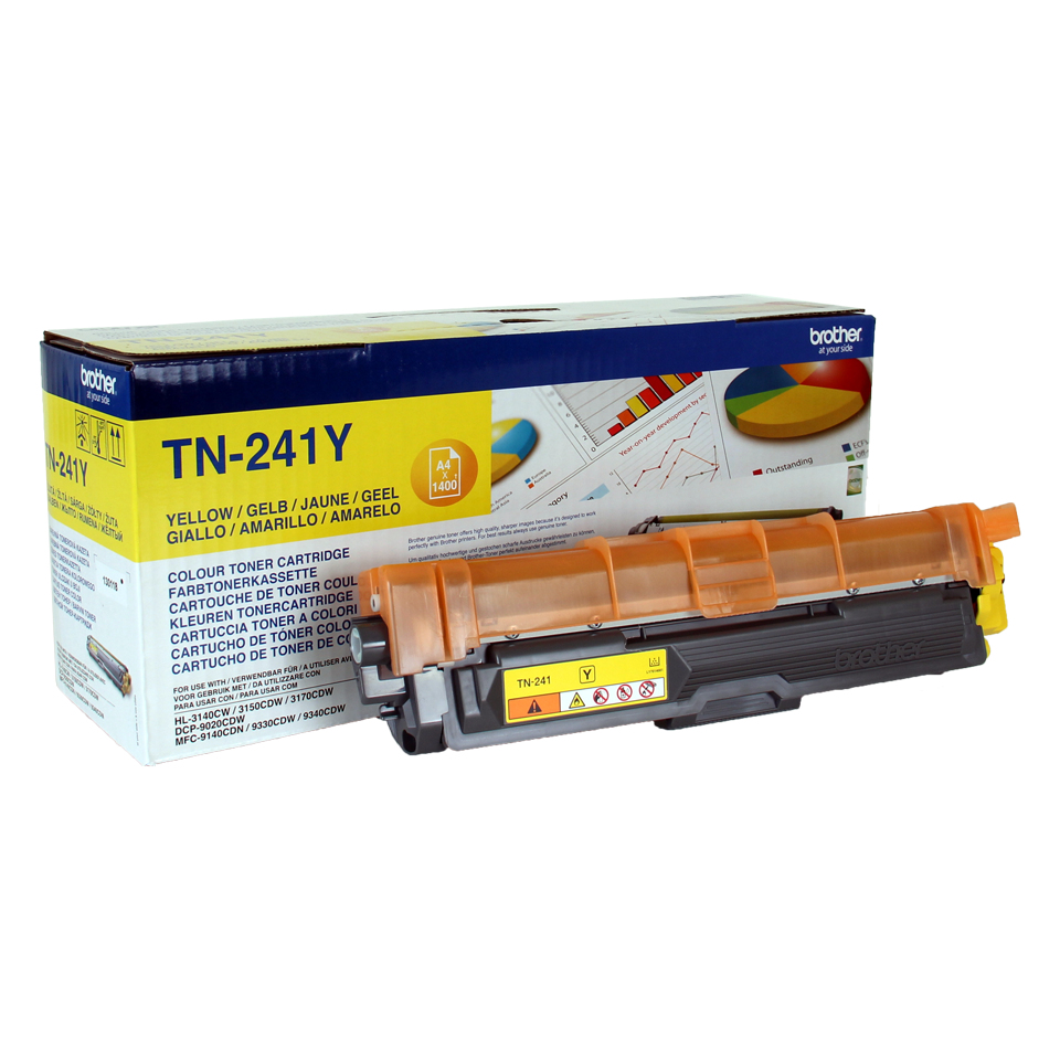 Brother TN-241Y Laserpatrone 1400Seiten Gelb Lasertoner / Patrone